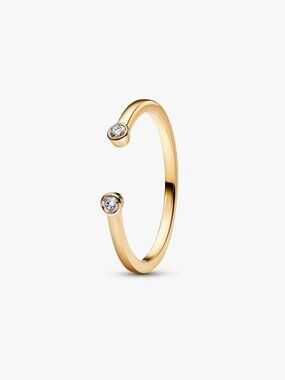 Pandora Era Bezel Lab-Grown Diamond Open Ring